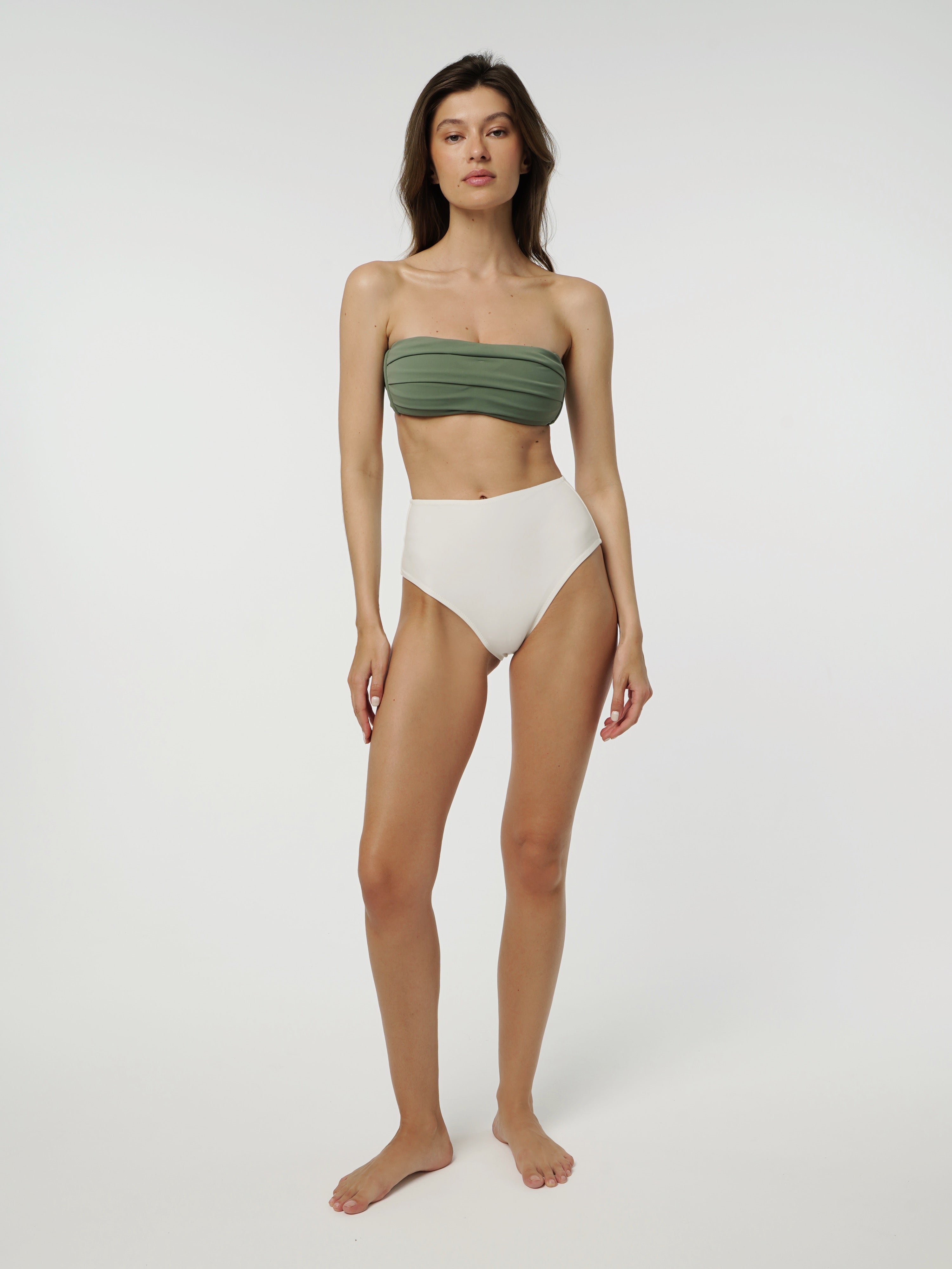 Bandeau Top in olive