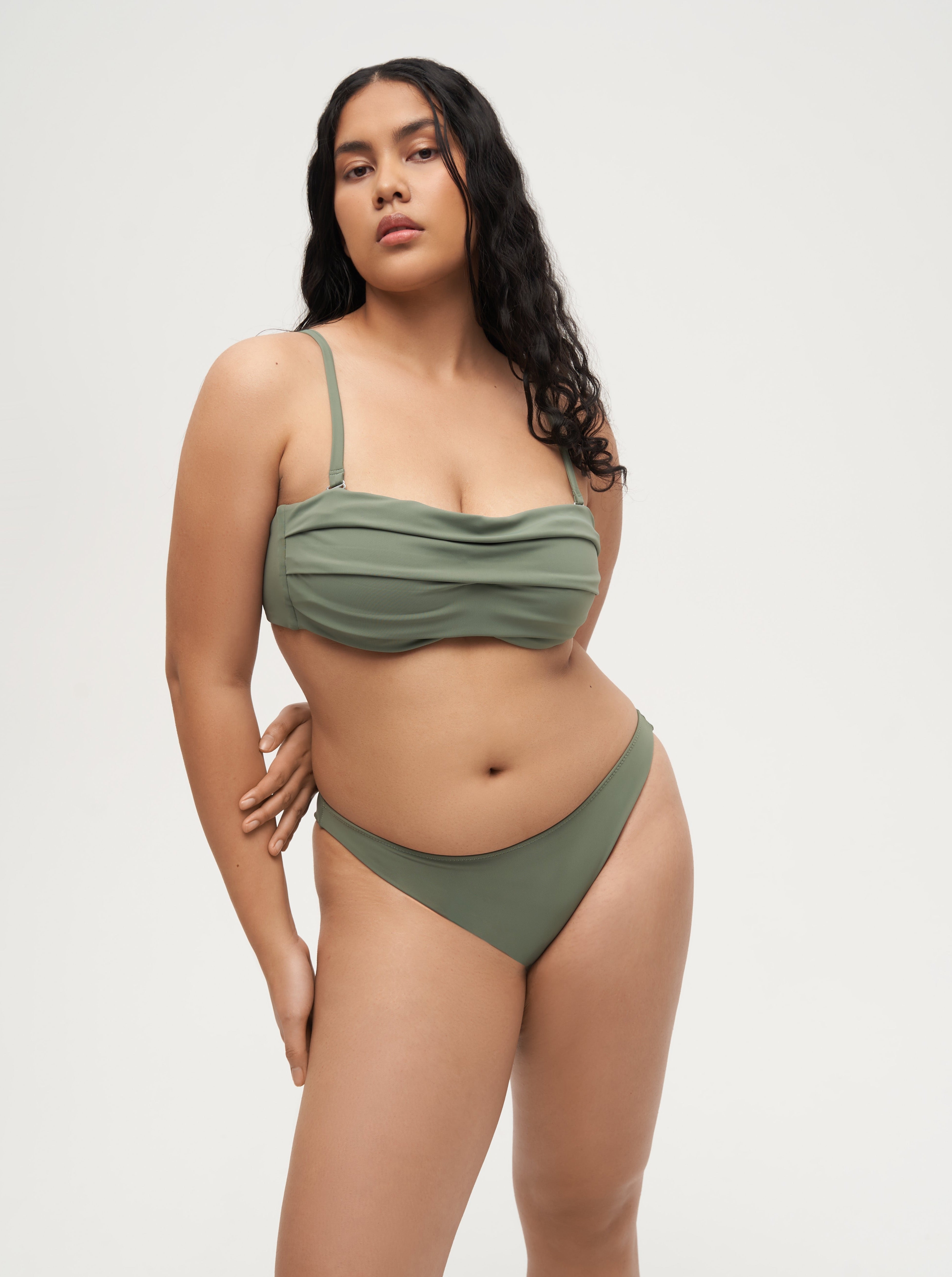 Bandeau Top in olive