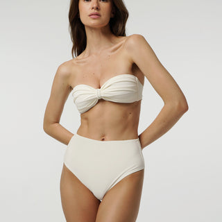 Bottoms - High Waist Bottom In Ivory