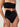 Rose Bandeau Bikini Top in black