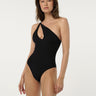 One-pieces - One-Shoulder Swimsuit In Black